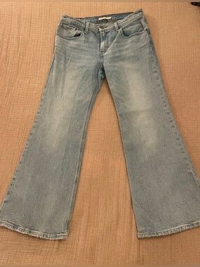 Levi's Light Wash Wide Leg Jeans